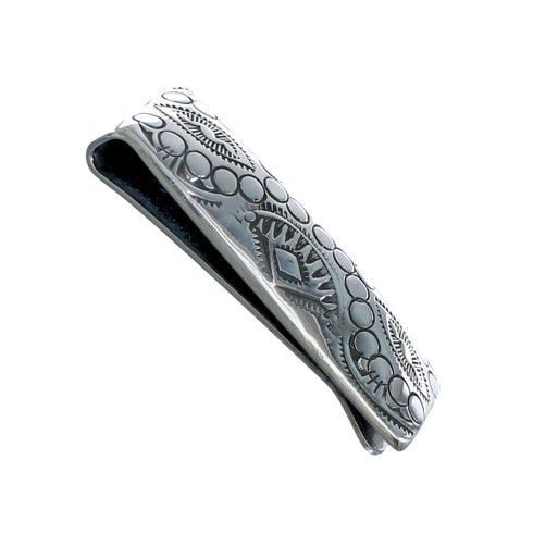 Native American Navajo Sterling Silver Money Clip JX130748